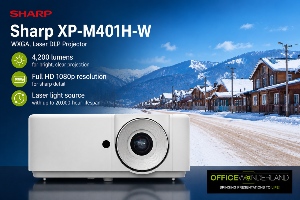 Sharp XP-M401H-W 4,200 LUMEN, WXGA, LASER, DLP PROJECTOR