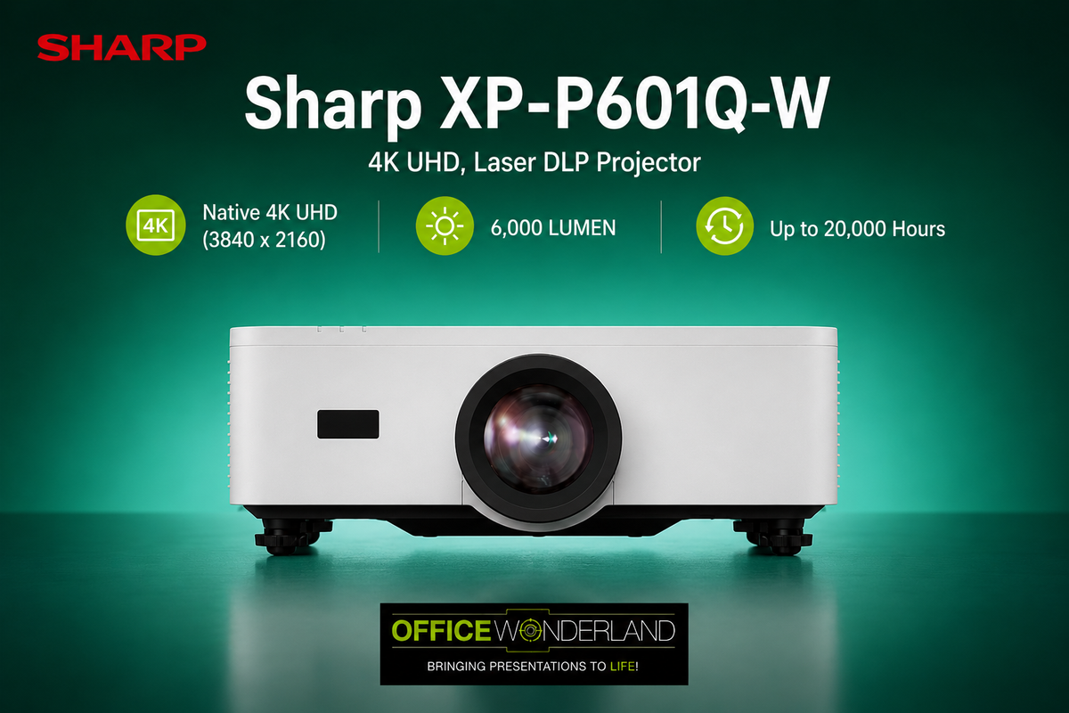 Sharp  XP-P601Q-W  6,000 LUMEN, 4K UHD, LASER, DLP PROJECTOR