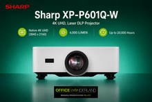 Sharp  XP-P601Q-W  6,000 LUMEN, 4K UHD, LASER, DLP PROJECTOR