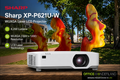 Sharp XP-P621U-W WUXGA Laser LCD Projector (White)