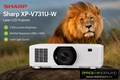 Sharp XP-V731U-W  7,300-lumen WUXGA Laser LCD Projector (No Lens, White)