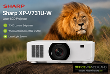 Sharp XP-V731U-W  7,300-lumen WUXGA Laser LCD Projector (No Lens, White)