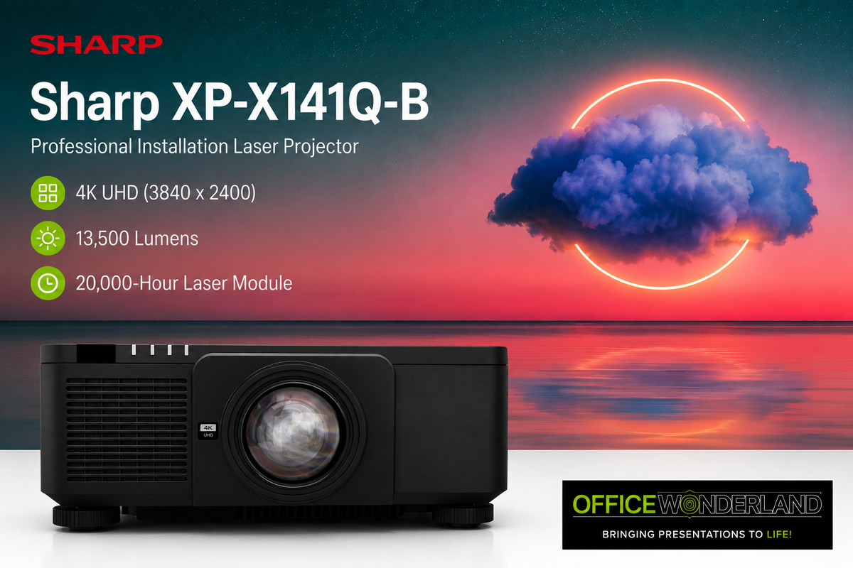 Sharp XP-X141Q-B 4K UHD Professional Installation Laser Projector