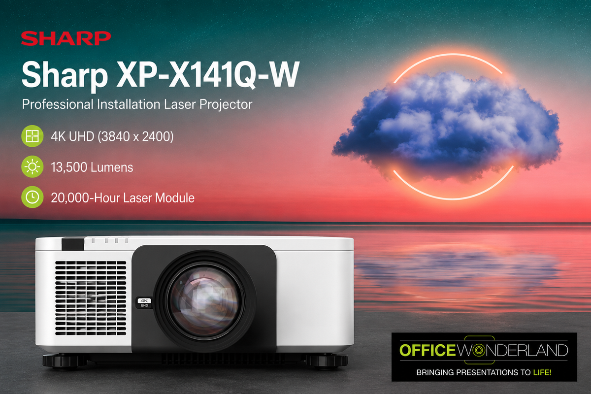 Sharp XP-X141Q-W 4K UHD Professional Installation Laser Projector