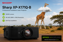 Sharp XP-X171Q-B 4K UHD Professional Installation Laser Projector (Black)