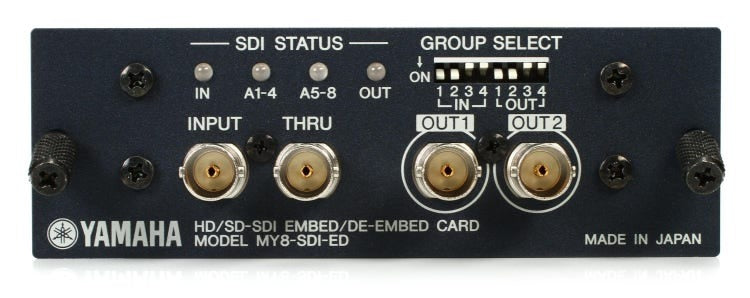 Yamaha MY8-SDI-ED 8-channel HD-SDI/SD-SDI Embedder/De-embedder Interface Card