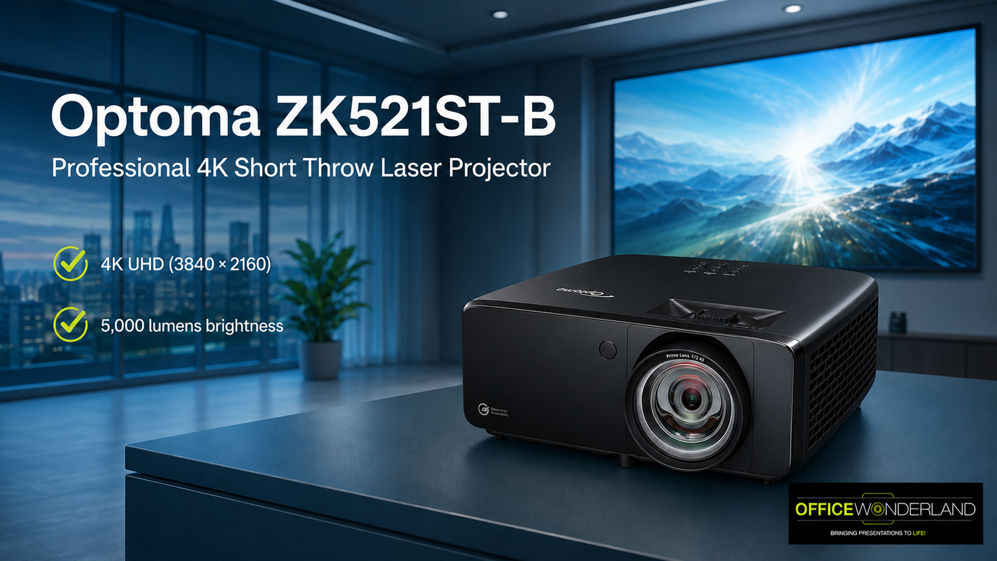 Optoma ZK521ST-B 4K UHD Short Throw Laser Projector | 5,100 Lumens