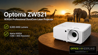 Optoma ZW521 Compact 6000 Lumens High Brightness Laser Projector