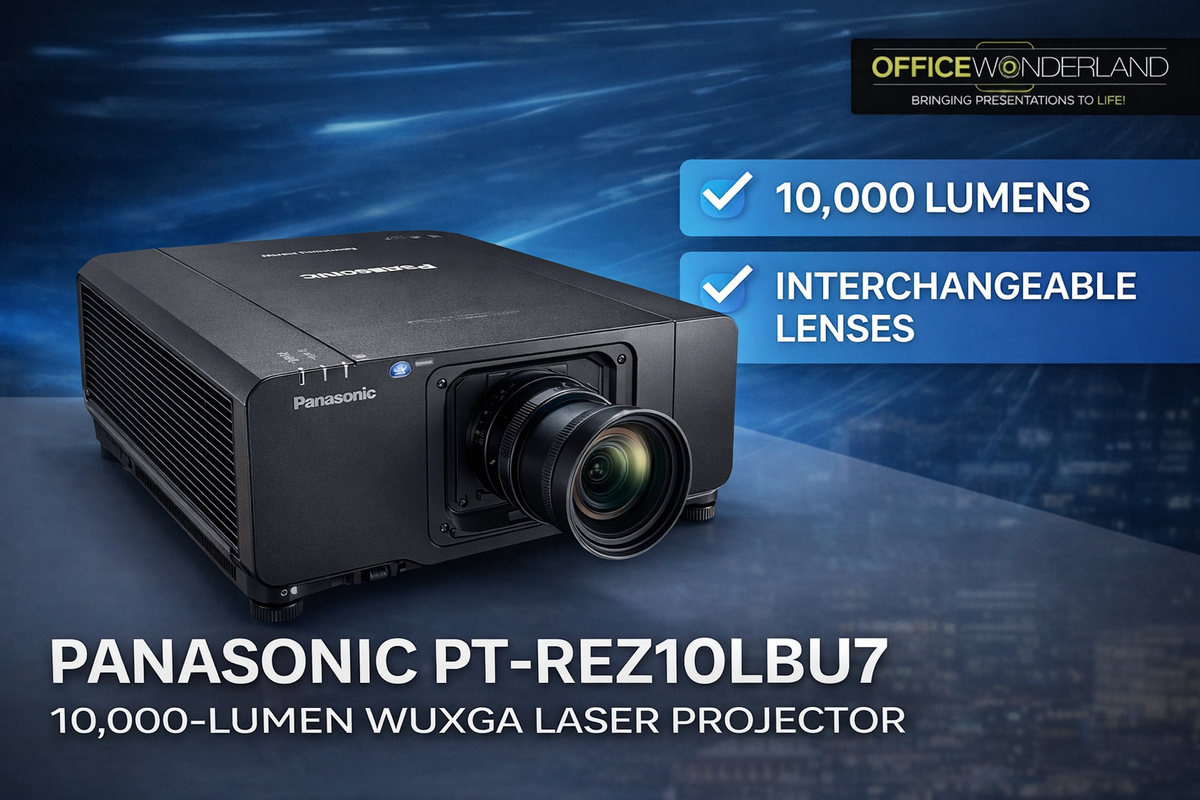 Panasonic PT-REZ10LBU8 10,000-Lumen WUXGA DLP Laser Projector | Authorized Dealer