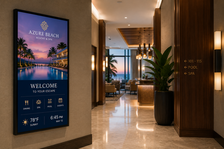 Hospitality Displays for Hotels and Cruise Ships