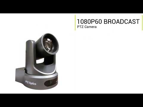 PTZOptics PT20X-NDI-GY  Live Broadcast and Conference Camera (Gray)