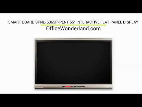 SMART Board SPNL-6365P-PENT 65" Interactive Flat Panel Display with iQ + SMART Meeting Pro + Intel CC (PENT) + Win 10 Pro
