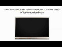 SMART Board SPNL-6365P-PENT 65" Interactive Flat Panel Display with iQ + SMART Meeting Pro + Intel CC (PENT) + Win 10 Pro