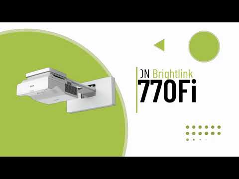 Epson BrightLink 770Fi 1080P Ultra Short Throw (UST) Projector V11HA78020