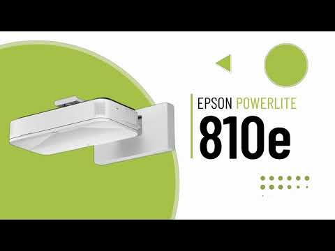 Epson PowerLite 810e Ultra Short Throw Laser Projector for Business and Education