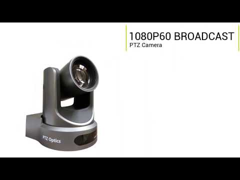 PTZOptics PT12X-NDI-GY Live Broadcast & Conference Camera (Gray)