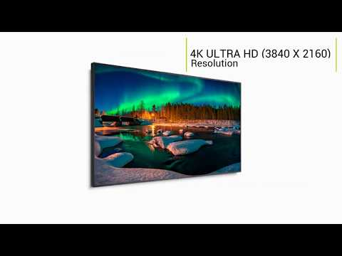 NEC C651Q-AVT2  65" 4K UHD Commercial Display with integrated ATSC Tuner