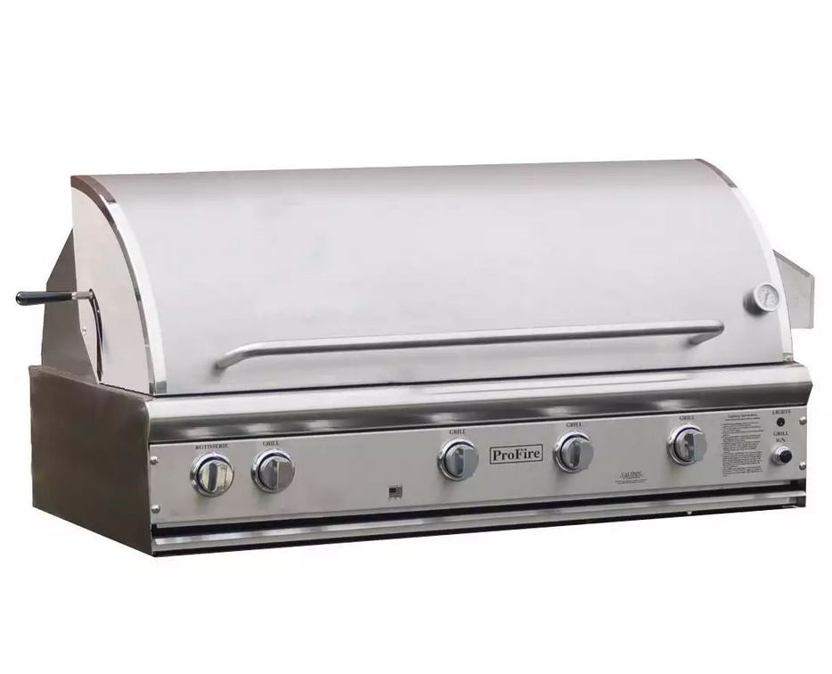 ProFire PFDLX48R-P Professional Deluxe Series 48-inch 8-Burner Built-i ...