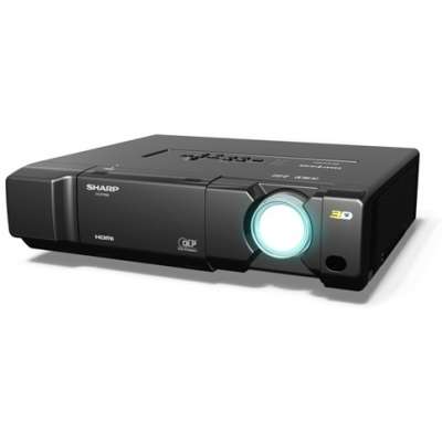 sharp-he-xvz17000-300-inch-1080p-front-projector-b-sharp-xv-z17000-3d-dlp-projector-2-sets-of-glasses