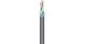 West Penn 4346AFBK1000 23 AWG 4-Pair Shielded Cat 6a Cable (1000', Black)