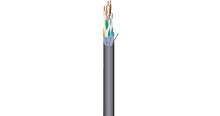 West Penn 4346AFBK1000 23 AWG 4-Pair Shielded Cat 6a Cable (1000', Black)