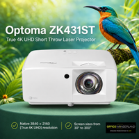Optoma ZK431ST True 4K UHD Short Throw Laser Projector