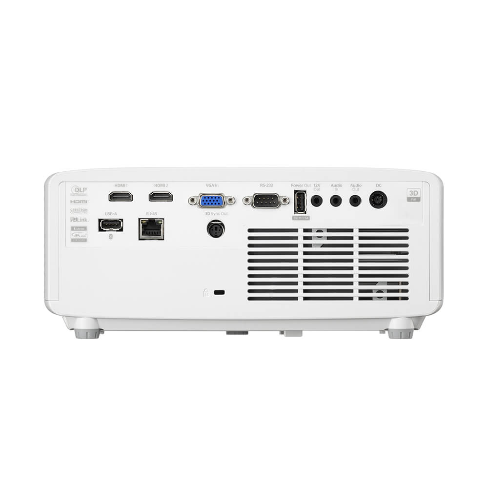 Optoma ZW521 Laser projector Rear Inputs